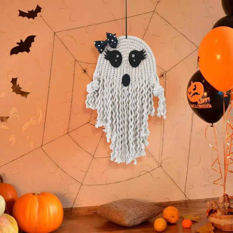 Macrame Ghost Halloween Decoration