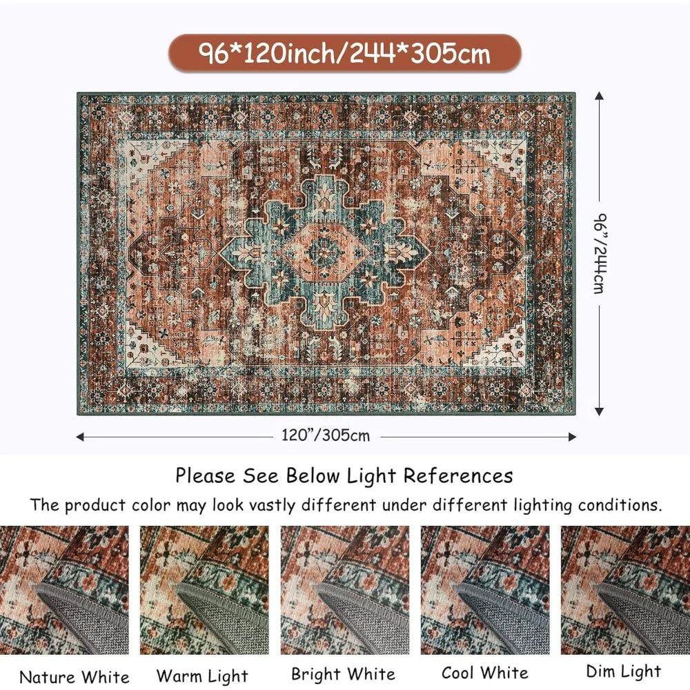 Traditional Oriental Design Rug 8x10'