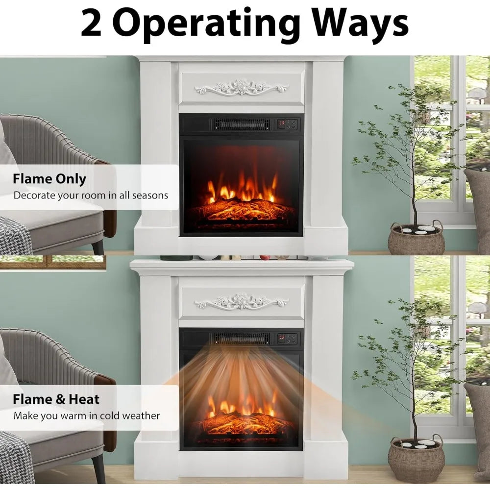 Electric Fireplace - 3D Flame Effect