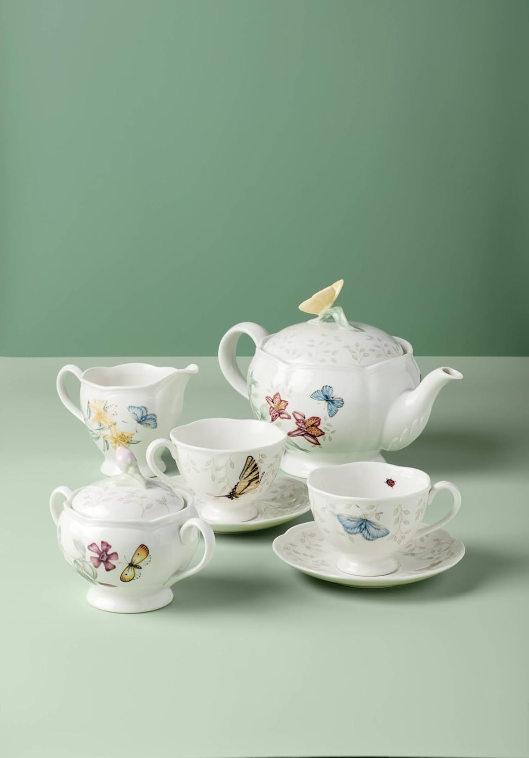 Lenox Butterfly Meadow 7-Piece Tea Set, Service for 2