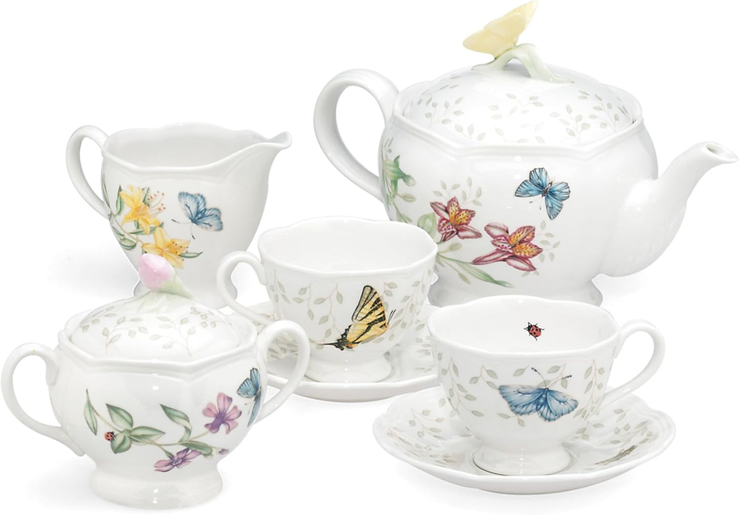 Lenox Butterfly Meadow 7-Piece Tea Set, Service for 2