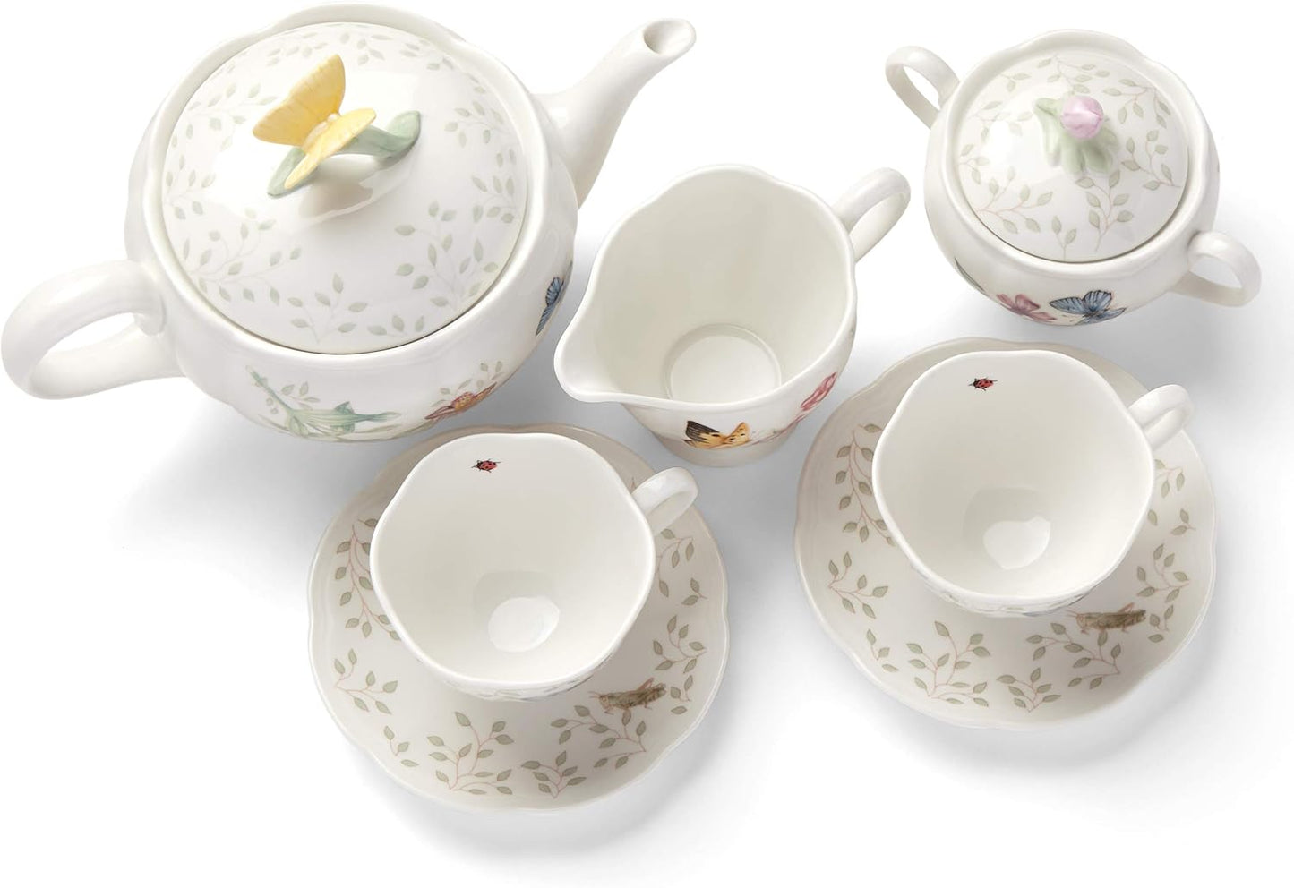 Lenox Butterfly Meadow 7-Piece Tea Set, Service for 2